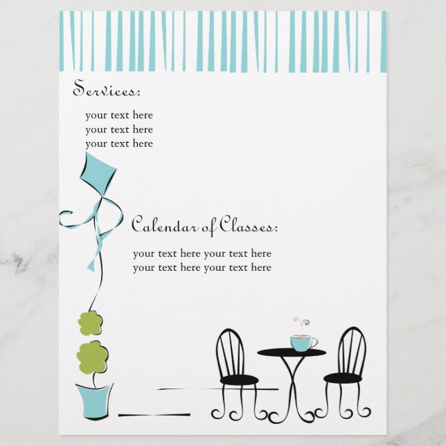 Pretty Soft Blue Door Flyer (Back)