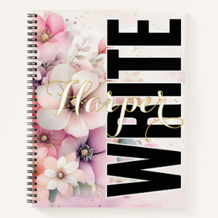 Pretty Soft Blush Florals Notebook