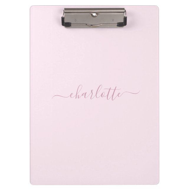 Pretty Soft Pink and Blush Clipboard (Front)