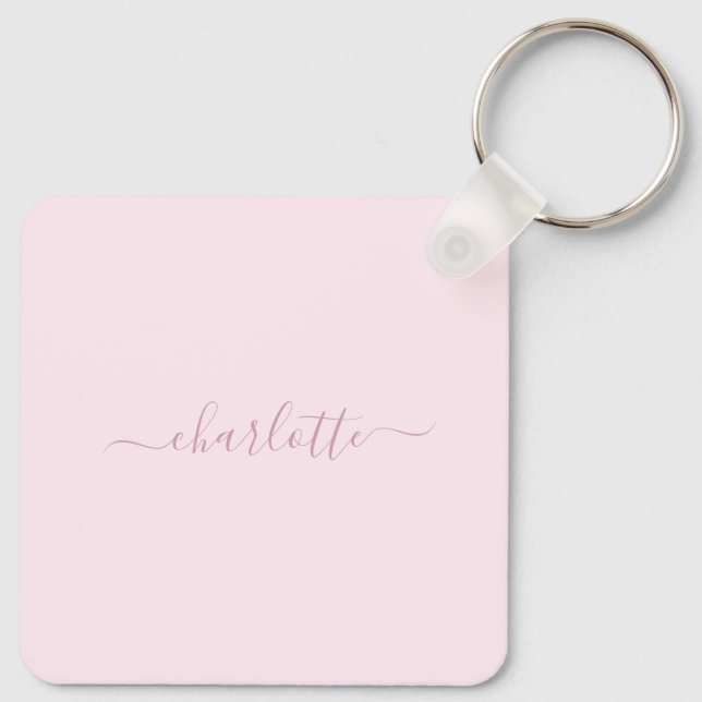 Pretty Soft Pink and Blush Key Ring (Back)