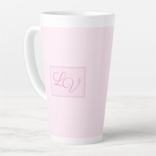 Pretty Soft Pink and Blush Latte Mug
