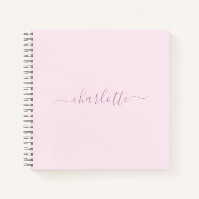 Pretty Soft Pink and Blush Notebook (Front)