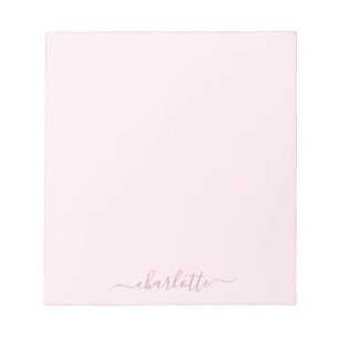 Pretty Soft Pink and Blush Notepad