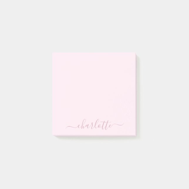 Pretty Soft Pink and Blush Post-it Notes (Front)