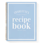 Pretty Something Blue Bridal Shower Recipe Book