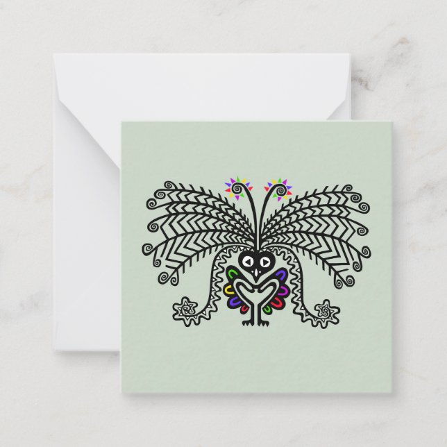 Pretty songbird -LyreBIRD - note card (Front)