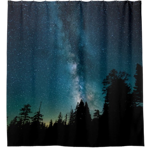 Pretty Space Shower Curtain (Front)