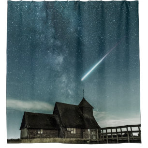 Pretty Space Shower Curtain