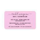 Pretty Sparkly Pink Glitter Typography Nail Artist