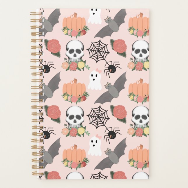 Pretty Spooky Patterned Planner (Front)