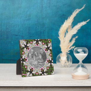 Pretty Spring Blossoms Add Your Photo Plaque