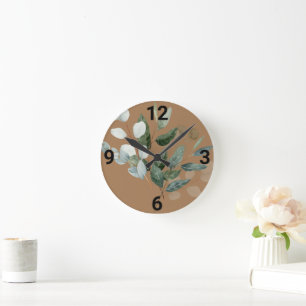 PRETTY SPRING DELIGHT NEUTRAL WALL CLOCK