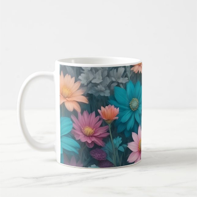 Pretty spring flowers coffee mug (Left)