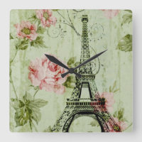 pretty spring mint pink floral paris eiffel tower