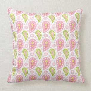 Pretty Spring Paisley Cushion