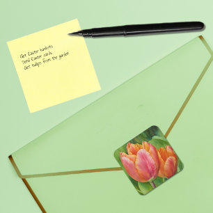 Pretty Spring Tulip Art Sticker