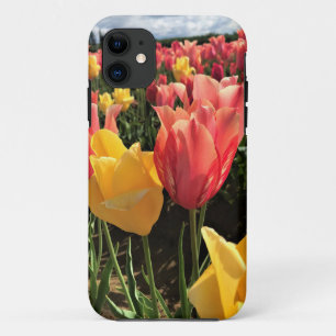 Pretty Spring Tulips in a Field, Oregon iPhone 11 Case