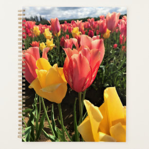 Pretty Spring Tulips in a Field, Oregon Planner