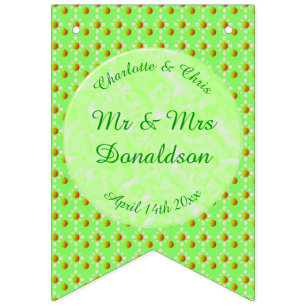 Pretty Spring Wedding Apple blossom and Apples Bunting