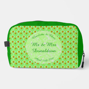 Pretty Spring Wedding Apple blossom and Apples Dopp Kit