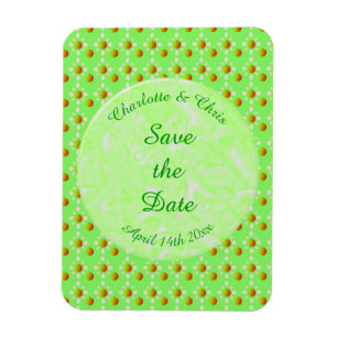 Pretty Spring Wedding Apple blossom and Apples Magnet