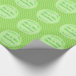 Pretty Spring Wedding Apple blossom and Apples Wrapping Paper