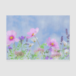 Pretty Spring Wild Flowers Tissue Paper