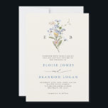Pretty Spring Wildflower Meadow Garden Wedding   Invitation<br><div class="desc">Capture the beauty of nature on your special day with our exquisite wildflower watercolor wedding invitations. Elegant, unique, and blooming with love. Use the text fields to personalise the card with your own wording and details. If you want to change the font style, colour or text placement, simply click the...</div>