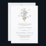 Pretty Spring Wildflower Meadow Garden Wedding   Invitation<br><div class="desc">Capture the beauty of nature on your special day with our exquisite wildflower watercolor wedding invitations. Elegant, unique, and blooming with love. Use the text fields to personalise the card with your own wording and details. If you want to change the font style, colour or text placement, simply click the...</div>
