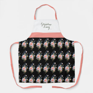 Pretty Springtime Floral Print Personalised Apron