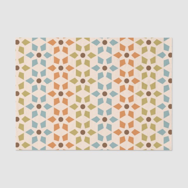 Pretty Starburst Pattern Tissue Paper (Front)