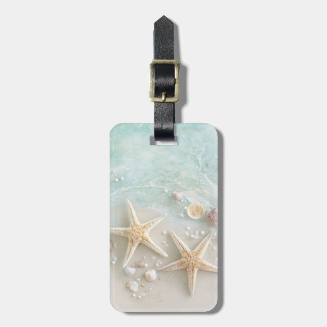 Pretty Starfish Luggage Tag (Edit) (Front Vertical)