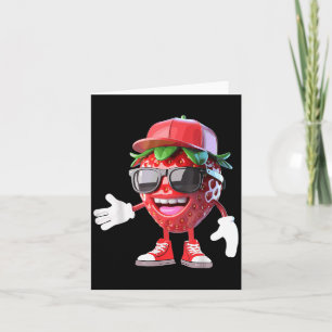 Pretty Strawberry Costume For Fruits Lovers Card