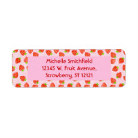 Pretty Strawberry Cream Pattern Personalised