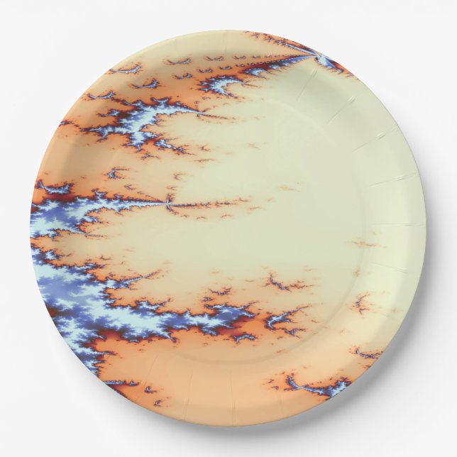 PRETTY STREAM WATER PAPER PLATE (Front)