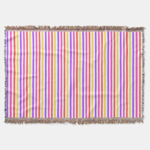 Pretty Striped Throw Blanket