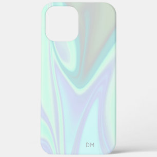 Pretty stylish modern elegant chick holographic iPhone 12 pro max case