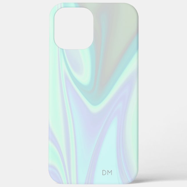 Pretty stylish modern elegant chick holographic Case-Mate iPhone case (Back)