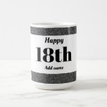 Pretty stylish personalised birthday mug gift 18th<br><div class="desc">Pretty stylish personalised birthday mug gift</div>