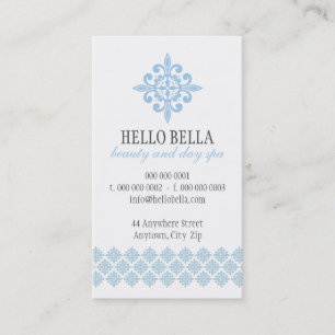 PRETTY STYLISH simple modern motif pale baby blue Business Card