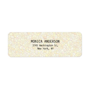 Pretty Stylish Stone Wall Pattern Plain Modern Return Address Label