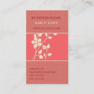 Pretty Summer Floral Business Card