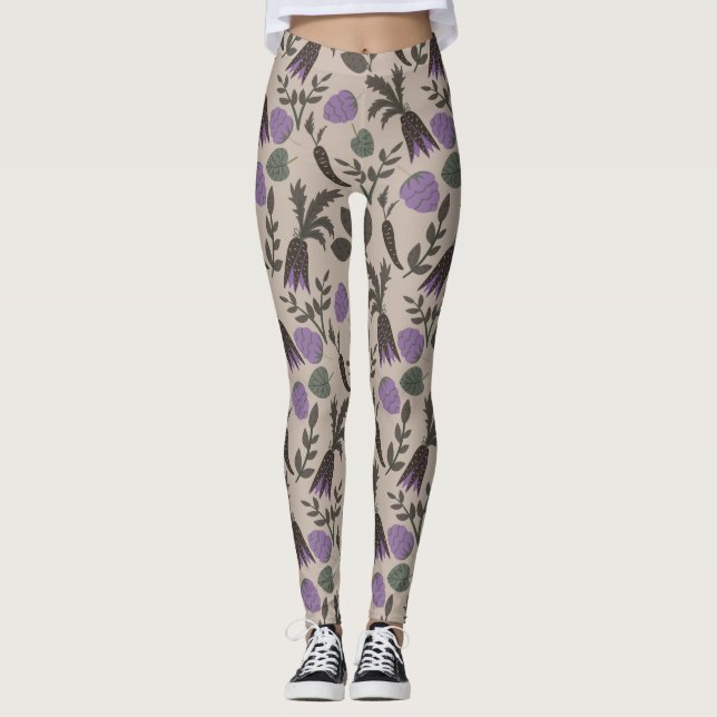 Pretty Summer Pattern Leggings (Front)