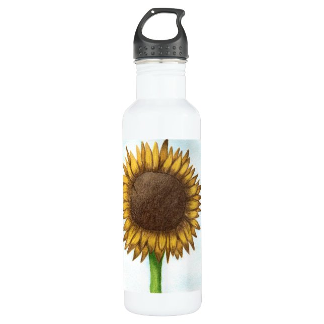 Pretty Sunflower 710 Ml Water Bottle (Front)