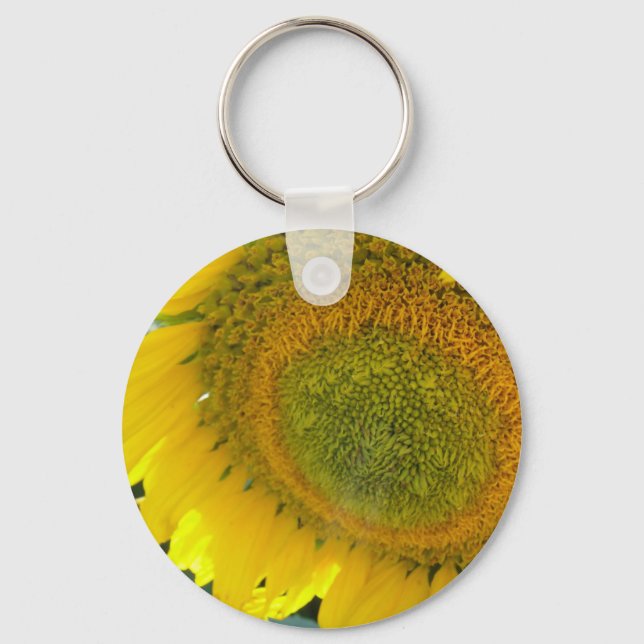 Pretty sunflower key ring (Front)