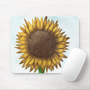 Pretty Sunflower Mouse Pad