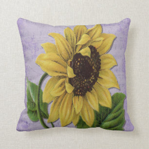 Pretty Sunflower On Sheet Music Cushion