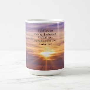 Pretty Sunset Faith Bible Verse Mug