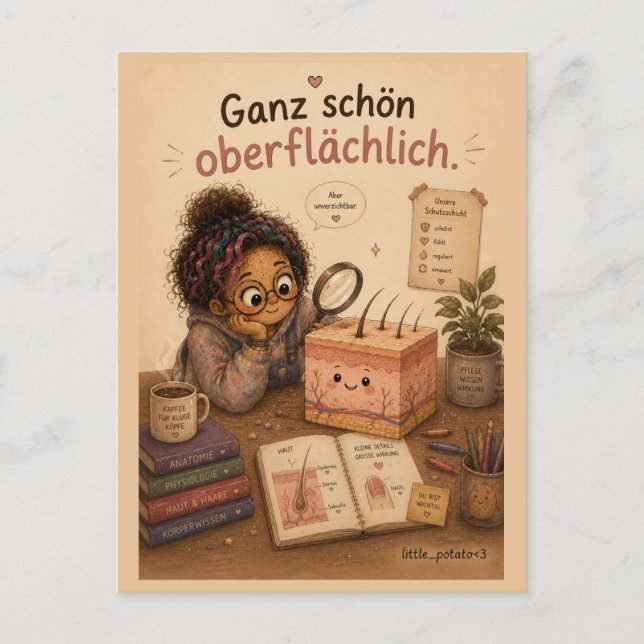 Pretty superficial postcard (Front)