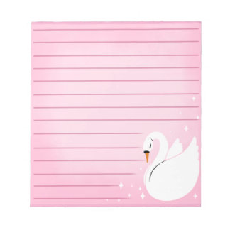Pretty Swan Delicate Post-It Notes